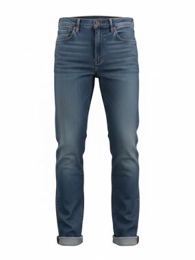 Men's Skinny Jeans in Washed Dark Blue